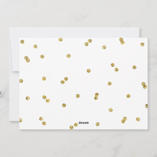 金ゴールドグリッターで一番幸せな新年の写真 シーズンカード (裏面)