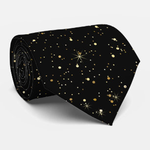 金ゴールドグリッターときらめき ネクタイ