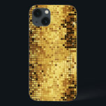 金ゴールドグリッターとキラキラ模様 iPhone 13ケース<br><div class="desc">エレガント金ゴールドトーンretro discoボール鏡グリッターとキラキラ。</div>