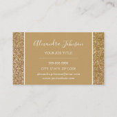 金ゴールドグリッターとスパークルガーリーロイヤリティパンチ ロイヤリティカード (裏面)