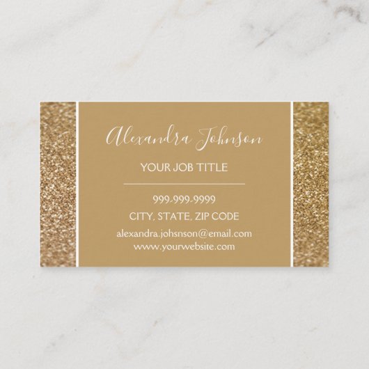 金ゴールドグリッターとスパークルガーリーロイヤリティパンチ ロイヤリティカード (裏面)