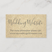 金ゴールドグリッターとスパークルシンプルー事業 エンクロージャーカード (正面)