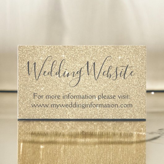 金ゴールドグリッターとスパークルシンプルー事業 エンクロージャーカード