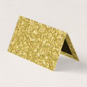 金ゴールドグリッターとスパークル 名刺 (裏面)