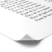 金ゴールドグリッターとネイビー結婚アゲートの座席表 ポスター (角)