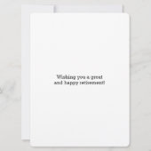 金ゴールドグリッターとブラックリタイアモダンメント カード (裏面)