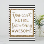 金ゴールドグリッターとブラックリタイアモダンメント カード (スタンド正面)