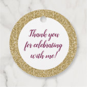 金ゴールドグリッターとブルガンディマルーンクリンスアニョス フェイバータグ (裏面)