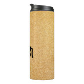 金ゴールドグリッターとユニコーン タンブラー (回転右)