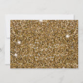 金ゴールドグリッターとレッドシンプルクエレガントンセニェラ 招待状 (裏面)