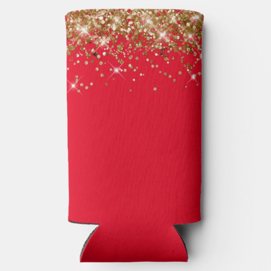 金ゴールドグリッターとレッド40と素晴らしい スリム缶クーラー (裏面)