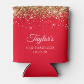 金ゴールドグリッターとレッド40と素晴らしい 缶クーラー (正面)