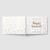 金ゴールドグリッターと水玉模様退職 ゲストブック (全面)