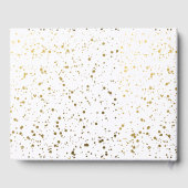 金ゴールドグリッターと水玉模様退職 ゲストブック (裏面)