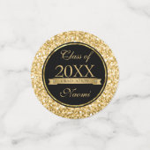 金ゴールドグリッターと白い火花 コンフェッティ (スモール正面)