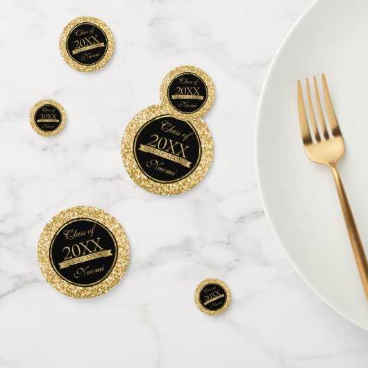 金ゴールドグリッターと白い火花 コンフェッティ (グループ)