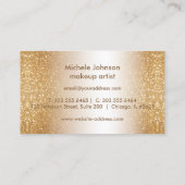 金ゴールドグリッターと赤唇ロイヤリティカード ロイヤリティカード (裏面)