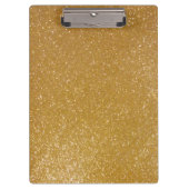 金ゴールドグリッターにキラキラの輝フェイクきを持つクリップボード クリップボード (正面)