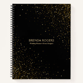 金ゴールドグリッターのキラキラ ノートブック