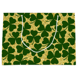 金ゴールドグリッターのシャーロックで見る ラージペーパーバッグ