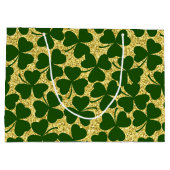 金ゴールドグリッターのシャーロックで見る ラージペーパーバッグ (裏面)