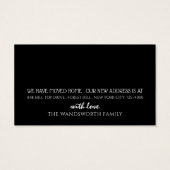 金ゴールドグリッターの削除バン、アドレスカードの変更 (裏面)