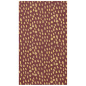 金ゴールドグリッターの指プリント テーブルクロス (正面)