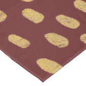 金ゴールドグリッターの指プリント テーブルクロス (アングル)