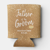 金ゴールドグリッターの新郎の父 缶クーラー (裏面)