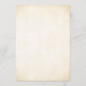 金ゴールドグリッターの紙吹雪結婚ドットのメニュー メニュー (裏面)