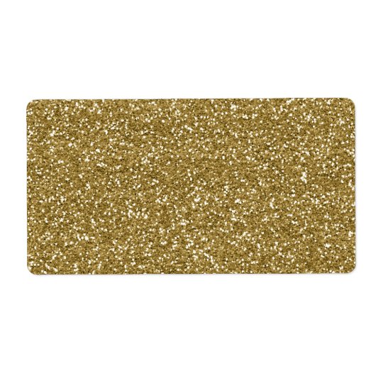 金ゴールドグリッターの背景テンプレート ラベル (正面)