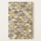 金ゴールドグリッターはかりで測マーメイド年プランナー プランナー手帳 (裏面)