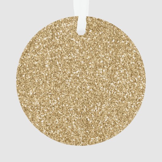 金ゴールドグリッターは月の水色にあなたを愛する オーナメント (裏面)