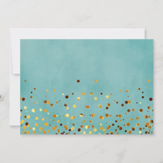 金ゴールドグリッターは私のメイド・オブ・オーナー(花嫁付き添い人)invitati 招待状 (裏面)