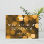 金ゴールドグリッターは私の花嫁になる 招待状 (スタンド正面)