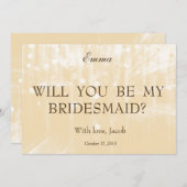 金ゴールドグリッターは私の花嫁になる 招待状 (正面/裏面)