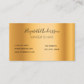 金ゴールドグリッターは金属メイクアップヘアを乾燥させる 名刺 (裏面)