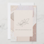 金ゴールドグリッターアイボリーアゲート結婚式招待状 招待状 (裏面)