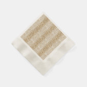 金ゴールドグリッターアリゲータープリント 縁ありカクテルナプキン (角)