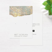 金ゴールドグリッターイヤリングジュエリー表示カード (デスク)