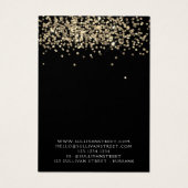 金ゴールドグリッターイヤリングネックレスディスプレイカード (裏面)