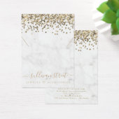 金ゴールドグリッターイヤリングネックレスディスプレイカード (デスク)