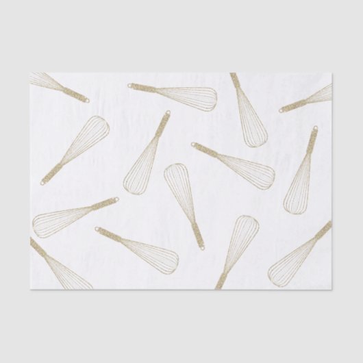 金ゴールドグリッターウィスクパターンティッシュペーパー 薄葉紙 (正面)