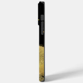 金ゴールドグリッターウォーターカラーラグジュアリー Case-Mate iPhoneケース (裏面 / 左)