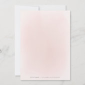 金ゴールドグリッターエレガントウェディングドレスブライダルシャワー 招待状 (裏面)