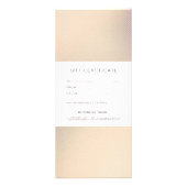 金ゴールドグリッターエレガントトレンディーギフト券 ラックカード (裏面)