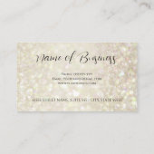 金ゴールドグリッターエレガント美容師メイクアップ 名刺 (裏面)