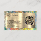 金ゴールドグリッターオパール名刺 名刺 (裏面)