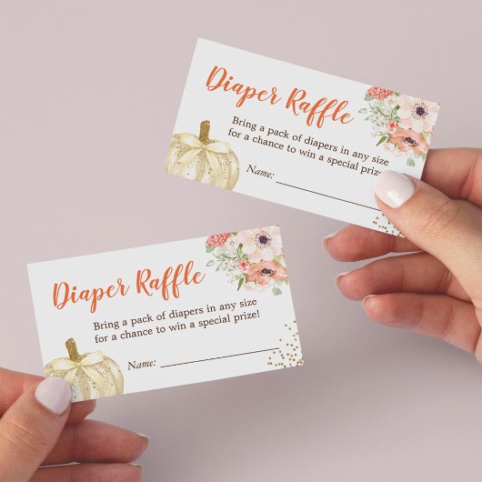 金ゴールドグリッターカボチャ赤ちゃんシャワーおむつラッフル