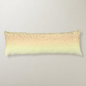 金ゴールドグリッターガーリーラグジュアリモダンーモノグラム名 ボディピロー (裏面)